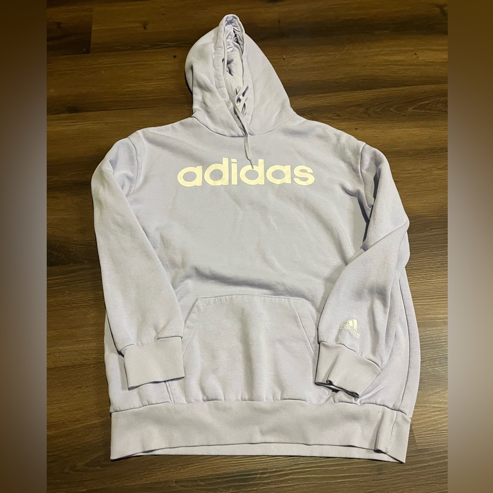 Adidas Light Purple hooded Sweatshirt